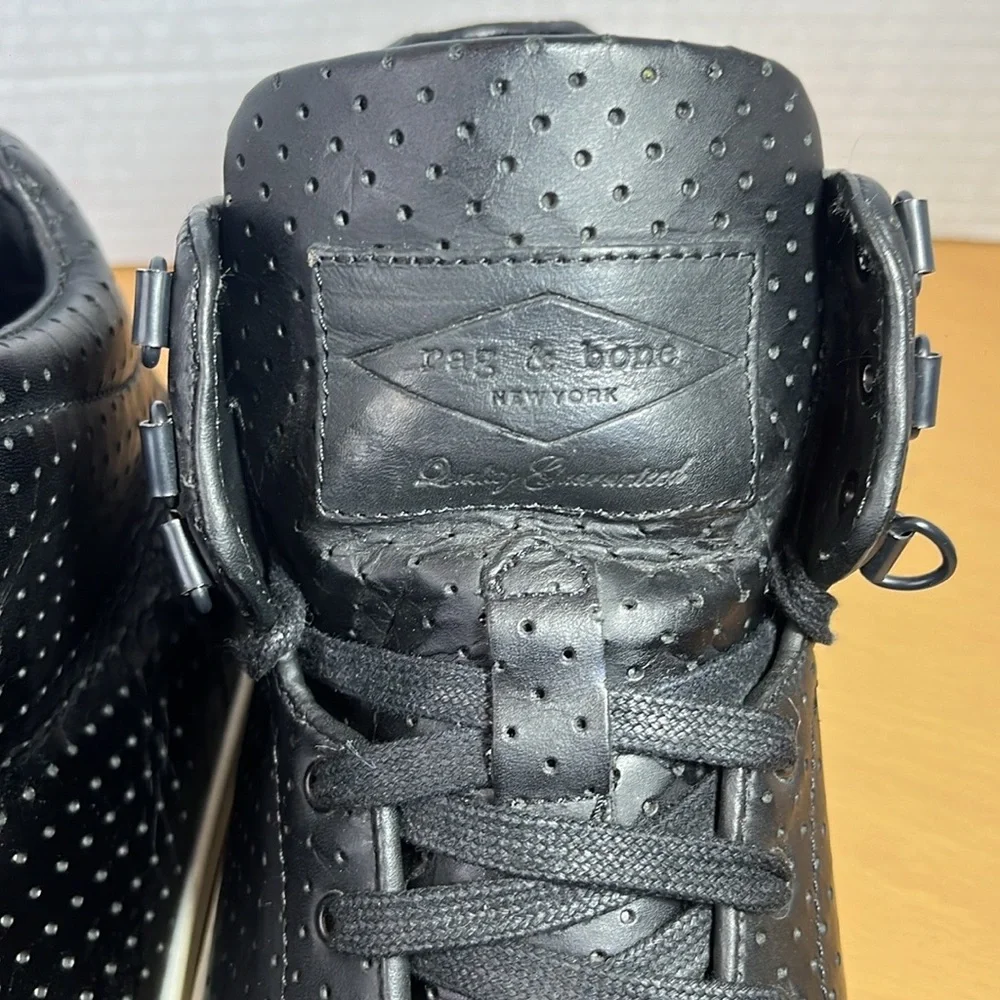Rag & Bone Womens High Top Lace‎ Up Leather Sneakers Black Size 42-9